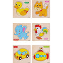 Quebra-Cabeça de Madeira Cognitivo – Brinquedo Educativo Montessori