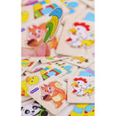 Quebra-Cabeça de Madeira Cognitivo – Brinquedo Educativo Montessori