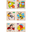 Quebra-Cabeça de Madeira Cognitivo – Brinquedo Educativo Montessori