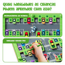 Labirinto de Alfabeto Magnético – Brinquedo Montessori Educativo