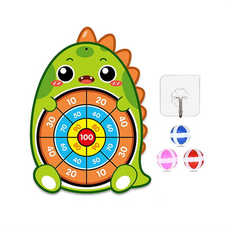Jogo de dardos para crianças - Animal dos desenhos animados Dart Board com 3 bolas