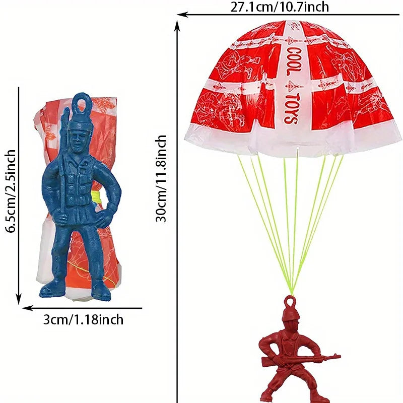 Boneco Paraquedista 10pcs
