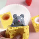 Squish Cheese Mouse – Brinquedo Anti-stress Divertido e Macio!