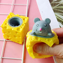 Squish Cheese Mouse – Brinquedo Anti-stress Divertido e Macio!
