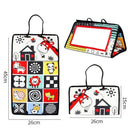 Espelho Educacional de Piso Preto e Branco