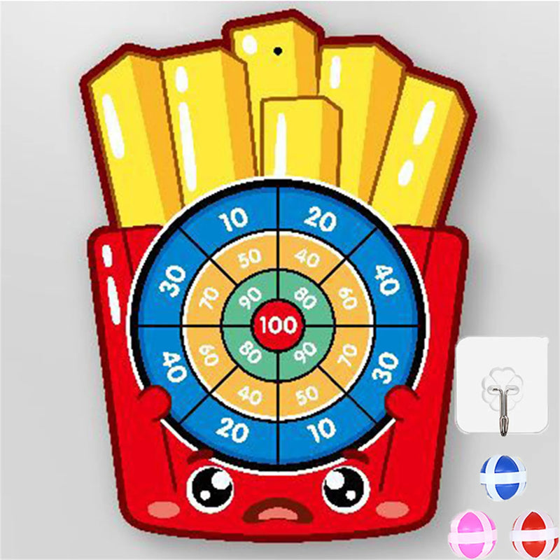 Jogo de dardos para crianças - Animal dos desenhos animados Dart Board com 3 bolas