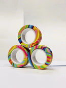 Conjunto de Anéis Magnéticos Anti Estresse – 3 Peças | Gire, Conecte e Relaxe!