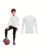 Blusa de Manga Comprida de Compressão Infantil – Conforto, Ajuste e Bem-Estar!