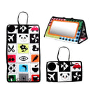 Espelho Educacional de Piso Preto e Branco