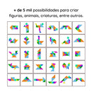 Tangram de Madeira – Quebra-Cabeça Geométrico Tradicional