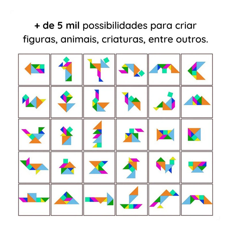 Jogo Tangram Madeira