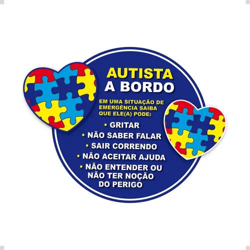 Adesivo Autismo 5 pcs