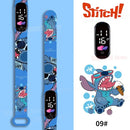 Relógio Stitch Digital Led Infantil À Prova D'água