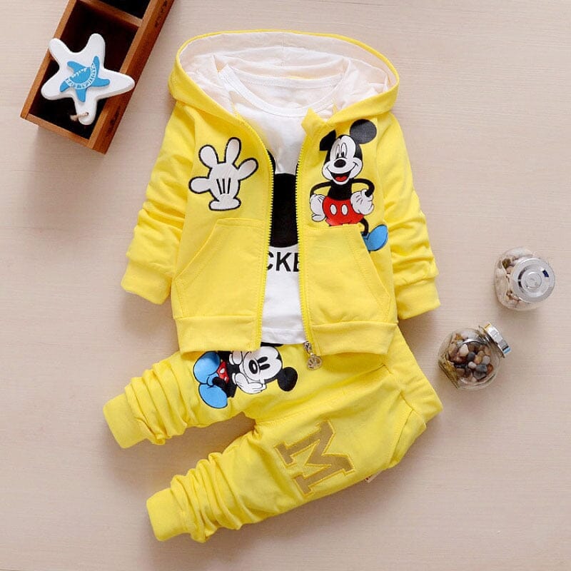 Conjunto Infantil Mickey com 3 Peças