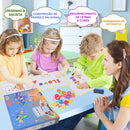 Placa magnética letras números e formas 170 pcs