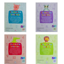 4 livros de atividade Caligrafia divertida: letra cursiva, letra de forma, letra bastão e numerais