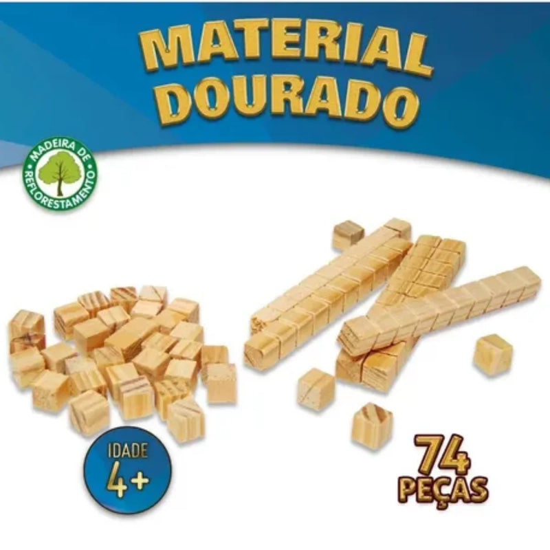 Material dourado Madeira