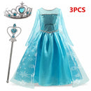 Vestido Infantil Elza Frozen + Acessorios