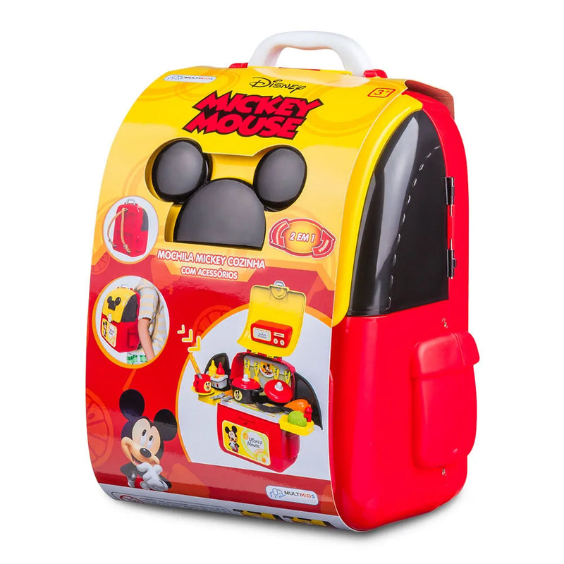 Mochila Kit Play Set Mickey Cozinha