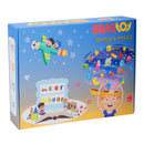 Placa magnética letras números e formas 170 pcs