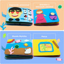 Montessori Busy Book – Livro Sensorial de Atividades com 18 Atividades