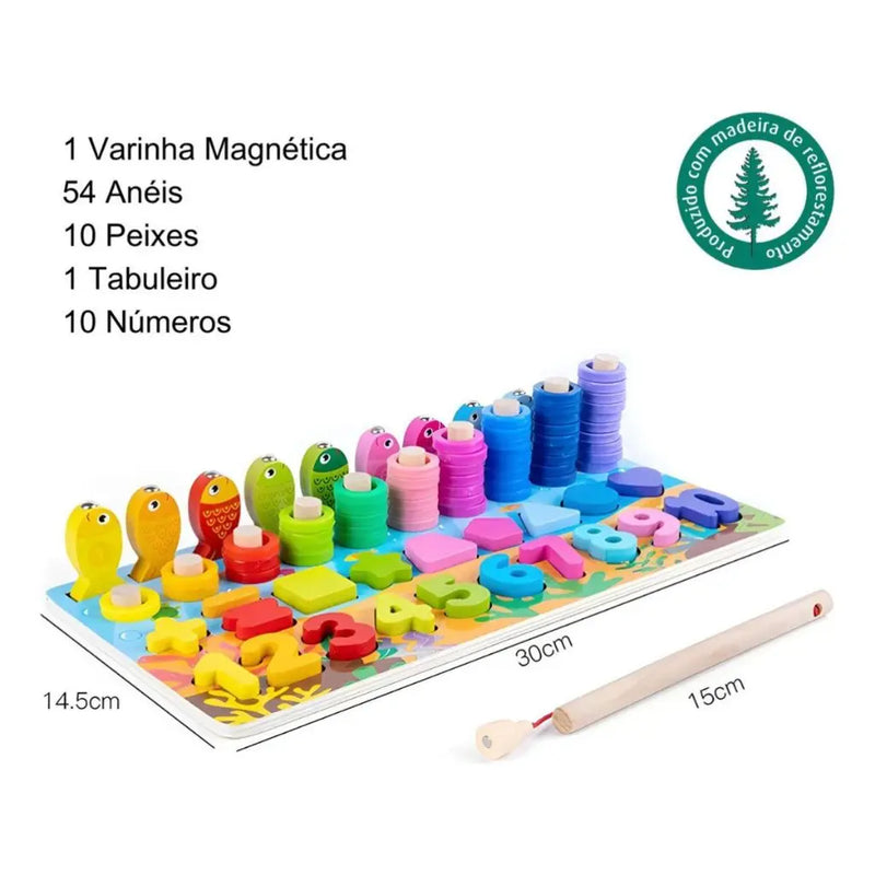 Tabuleiro Sensorial Montessori Brinquedo Encaixe 86pçs