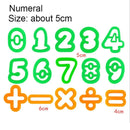 Conjunto Massinha com Cortadores de Letras e Numerais