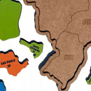 Mapa Geográfico do Brasil em Madeira – Quebra-Cabeça Educativo