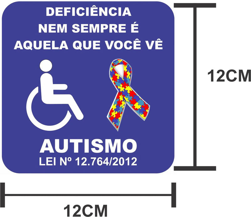 Adesivo Autismo 5 pcs