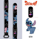 Relógio Stitch Digital Led Infantil À Prova D'água