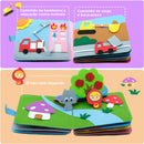 Montessori Busy Book – Livro Sensorial de Atividades com 18 Atividades