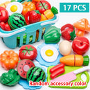 Conjunto de Brinquedos de Cozinha – Corte de Frutas e Legumes