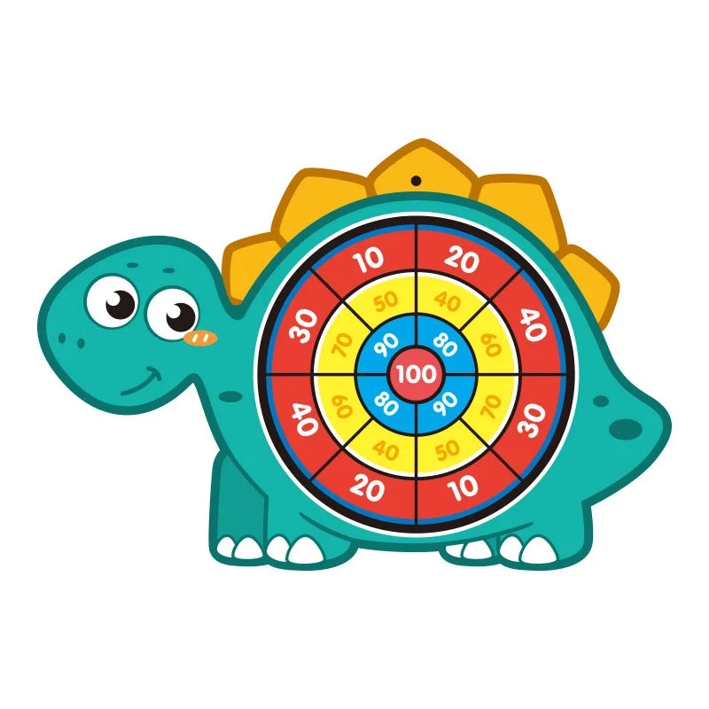 Jogo de dardos para crianças - Animal dos desenhos animados Dart Board com 3 bolas