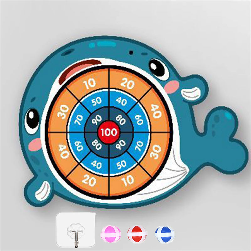Jogo de dardos para crianças - Animal dos desenhos animados Dart Board com 3 bolas