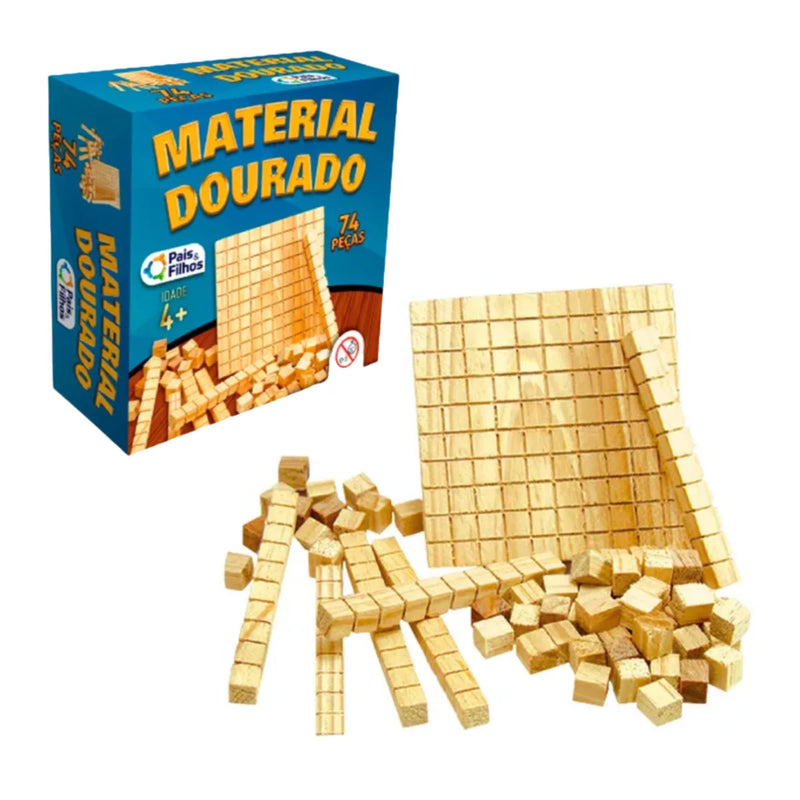 Material dourado Madeira