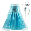 Vestido Infantil Elza Frozen + Acessorios