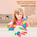 Tangram Magnético – Brinquedo Educativo e Criativo