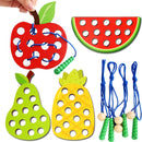 Brinquedo Alinhavo de Frutas – Coordenação Motora e Estímulo Sensorial