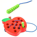 Alinhavo de Maçã – Brinquedo Educacional de Madeira