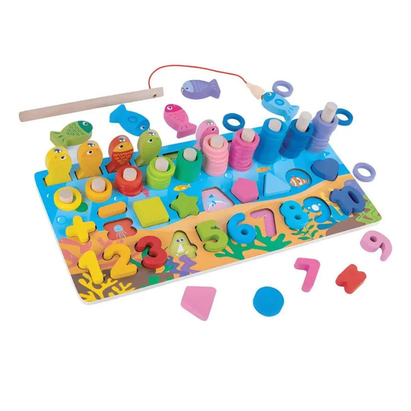 Tabuleiro Sensorial Montessori Brinquedo Encaixe 86pçs