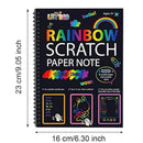 Livro De Arte Infantil Rainbow Scratch Paper Black Diy Rai