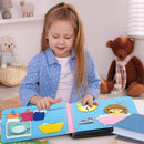 Montessori Busy Book – Livro Sensorial de Atividades com 18 Atividades