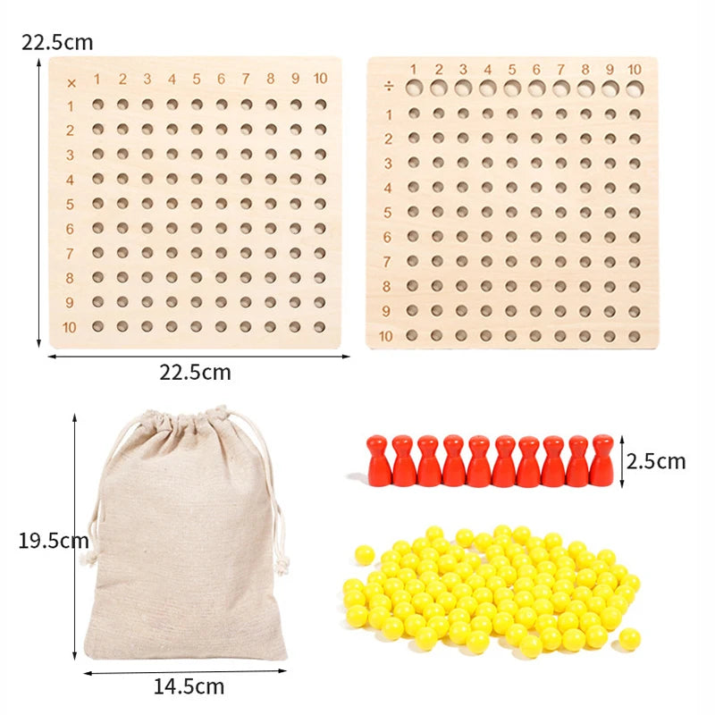 Tabuleiro de multiplicação Matemática Auxílios para ensino