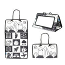 Espelho Educacional de Piso Preto e Branco