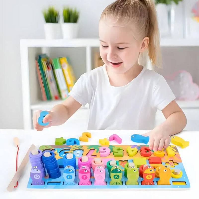 Tabuleiro Sensorial Montessori Brinquedo Encaixe 86pçs