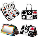 Espelho Educacional de Piso Preto e Branco