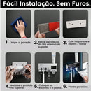 Kit Dispenser para Pasta de Dente e Porta Escova – Facilita o Autocuidado Infantil