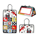 Espelho Educacional de Piso Preto e Branco