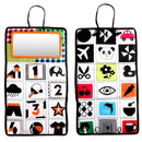 Espelho Educacional de Piso Preto e Branco