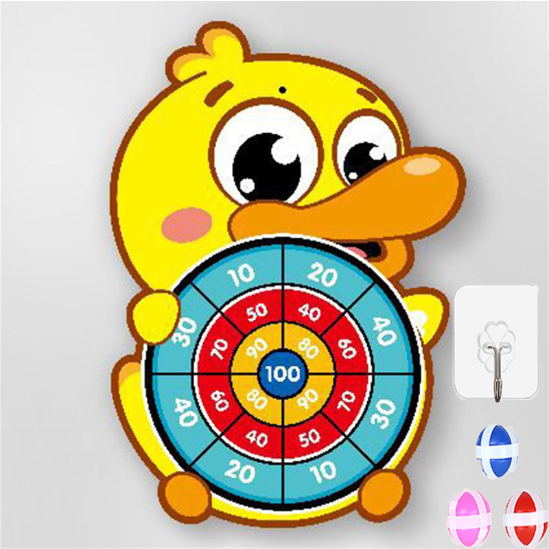 Jogo de dardos para crianças - Animal dos desenhos animados Dart Board com 3 bolas